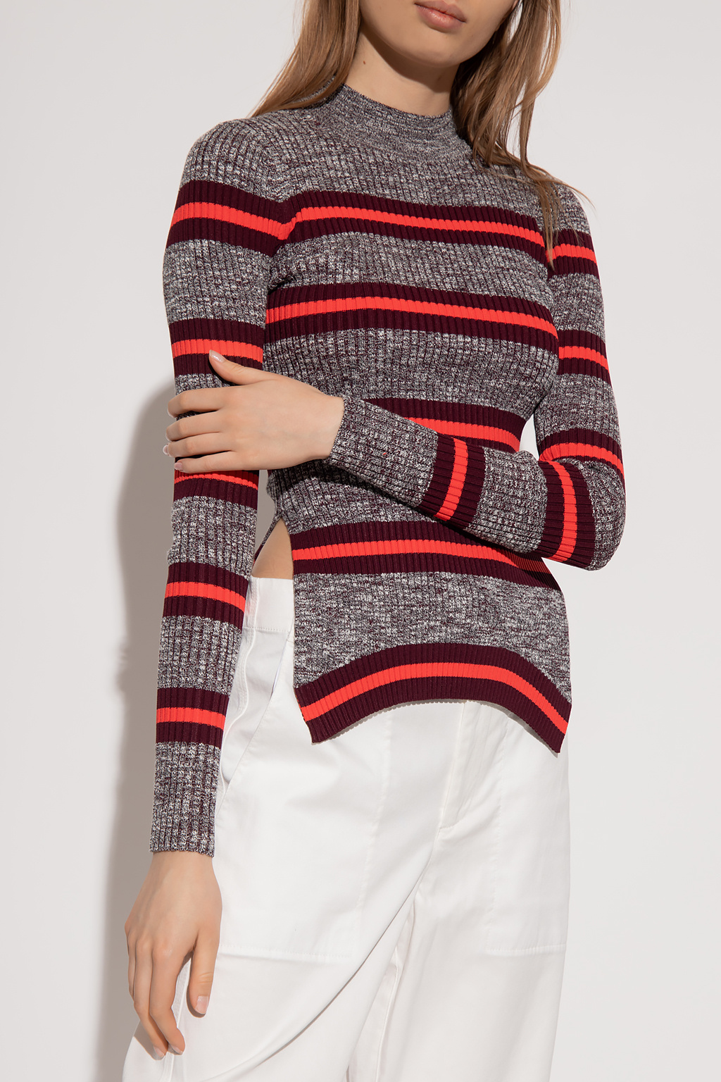 Grey Striped top Proenza Schouler White Label Proenza Schouler